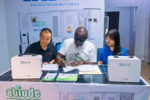 ShenzhenTaicoTechnology, Co., Ltd China appoints  Atiode Solar System Limited , Benin City as an Official Authorised Service Centre in South South and South East