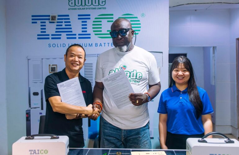 ShenzhenTaicoTechnology, Co., Ltd China appoints Atiode Solar System Limited , Benin City as an Official Authorised Service Centre in South South and South East