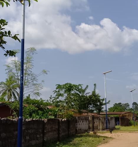 Installation of 100W Solar Streetlights in Idoa Town, Esan West Local Government Area, Edo State