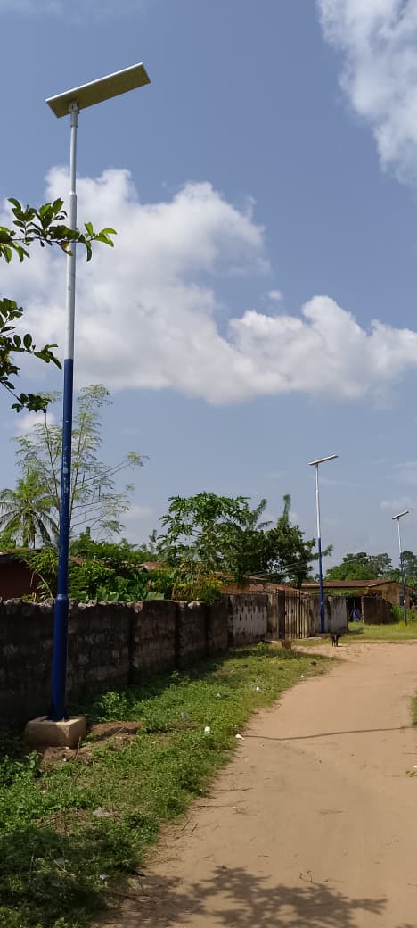 Installation of 100W Solar Streetlights in Idoa Town, Esan West Local Government Area, Edo State