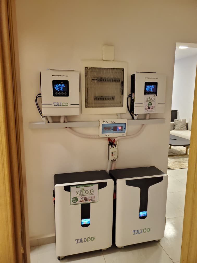 dual 6kva system with 32kwh lithium battery
